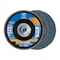 Pferd 5" x 5/8-11 Thd. POLIFAN Flap Disc - Z PSF EXTRA STEELOX, Zirconia, 60 Grit, Flat 60495 - alternate 1